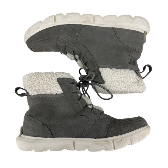 Sorel Explorer II Carnival Cozy Waterproof Insulated Boots Gray Womens Size 11 - Picture 4 of 8